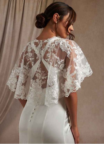 Loyth Hephzibah Lace Tulle Wrap Loyth Hephzibah Lace Tulle Wrap