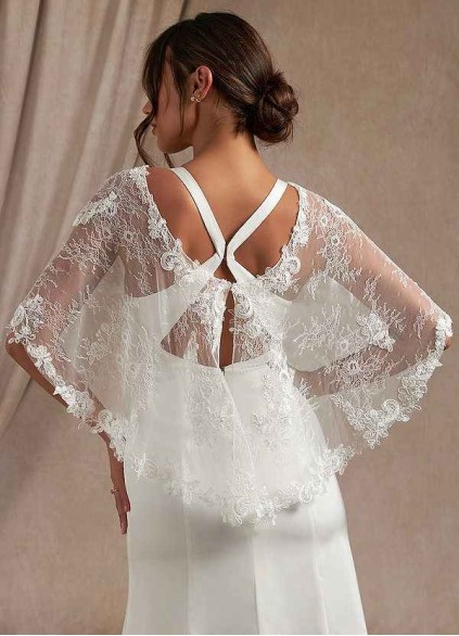 Loyth Hodesh Lace Tulle Wrap