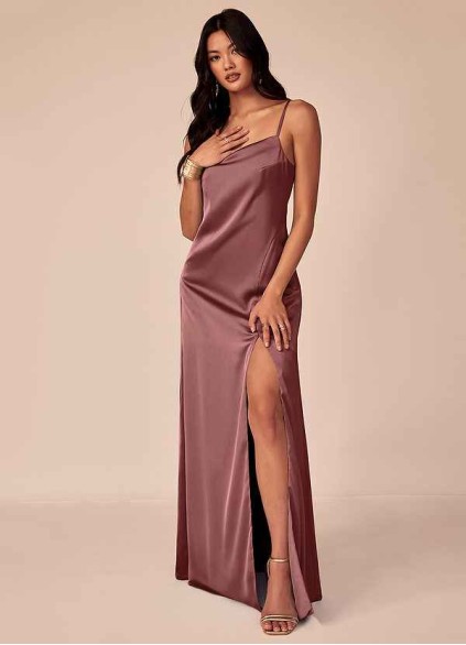 Loyth Briza Stretch Satin Dress
