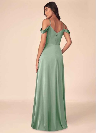 Loyth Ocean Stretch Satin Dress