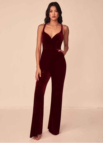 Loyth Emmette Velvet Jumpsuit Loyth Emmette Velvet Jumpsuit