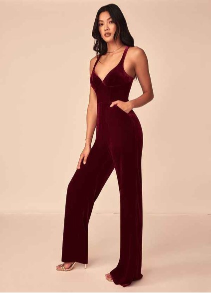 Loyth Emmette Velvet Jumpsuit Loyth Emmette Velvet Jumpsuit