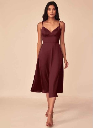 Loyth Dottie Stretch Satin Dress