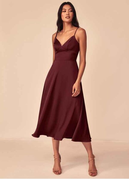 Loyth Dottie Stretch Satin Dress