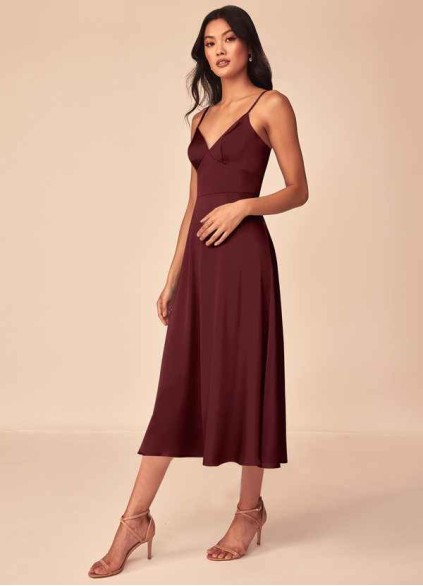 Loyth Dottie Stretch Satin Dress