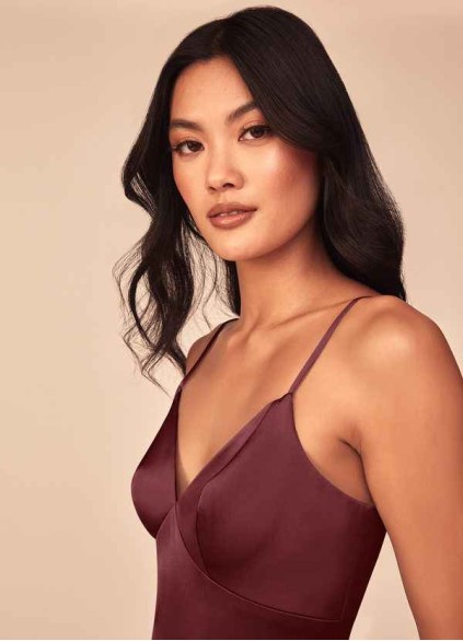 Loyth Dottie Stretch Satin Dress