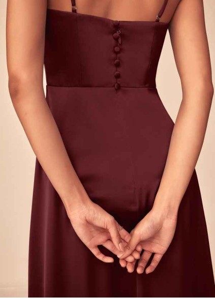 Loyth Dottie Stretch Satin Dress